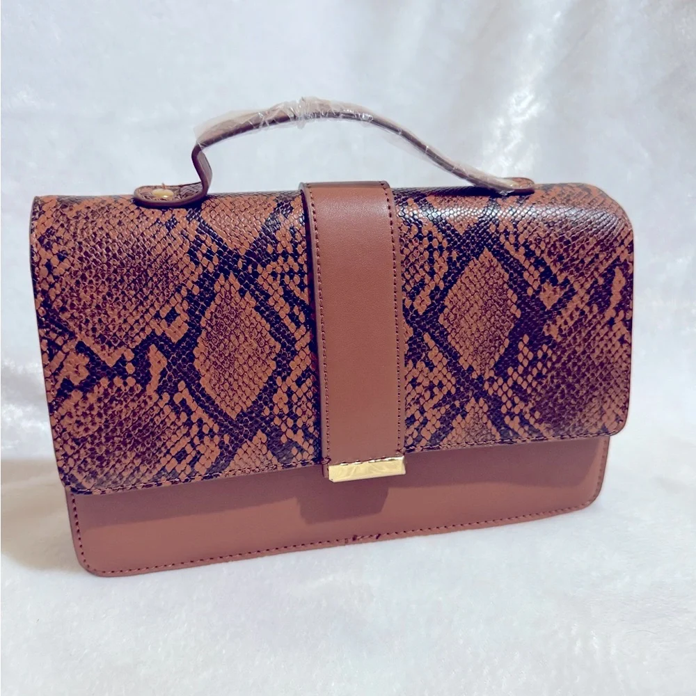 ASOS Tan Top Handle Satchel - Picture 1 of 7